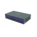 Готовый комплект IP видеонаблюдения U-VID на 8 купольные камеры HI-99CIP3B-F1.0W видеорегистратор NVR N9916A-AI и коммутатор POE Switch 8 CH